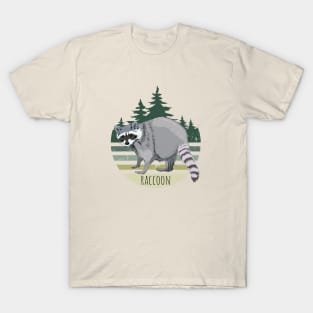 Raccoon in the forest T-Shirt